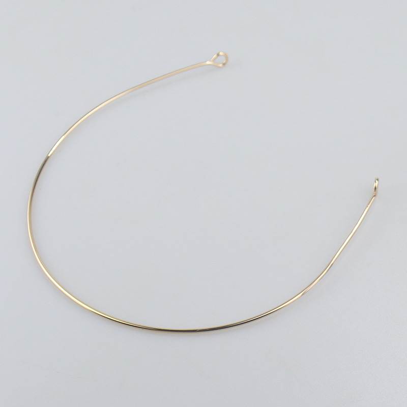 高端铜质电泳保色单层发冠发箍主体可掰光环手工diy汉服头饰材料 - 图2