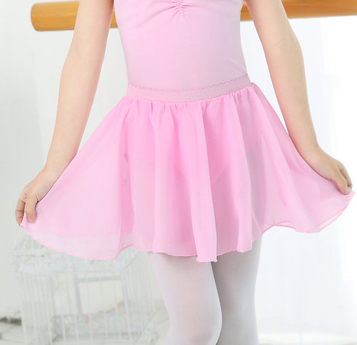 幼儿童舞蹈纱裙半身女孩演出服雪纺裙跳舞裙芭蕾舞裙松紧腰一片裙 - 图0