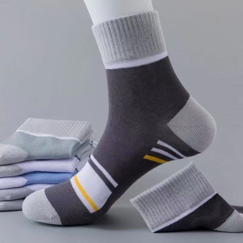 一次性50双袜子男秋冬中筒袜防臭吸汗四季耐磨商务长袜学生运动袜,淘宝优惠券,粉丝福利购,淘宝优惠卷