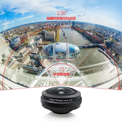 IPhonex Max Mobile Phone Lins Apple R Huawei Universal Ultra -High -Definition Fish Eye Super Wide -Engle Lears Professional SLR