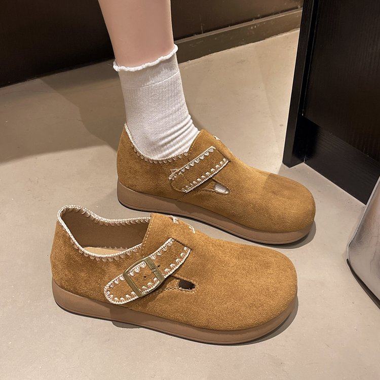 复古森女风软底豆豆鞋女2026春新款时尚配裙子一脚蹬单鞋懒人瓢鞋,淘宝优惠券,粉丝福利购,淘宝优惠卷