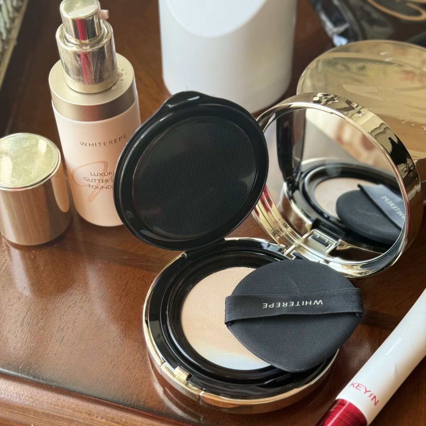 日本WHITEREPE皮贴骨反转气垫霜15G 脸部遮瑕养肤粉底精华,淘宝优惠券,粉丝福利购,淘宝优惠卷