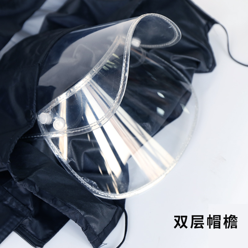 汉盾HD-RAC002带反光条分体套装防水雨衣披户外建筑工地保安钓鱼