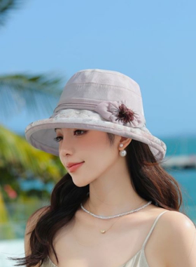 渔夫帽遮阳时尚女夏季帽子