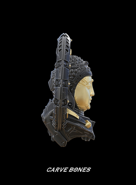 CARVEBONES/刻骨银吊坠