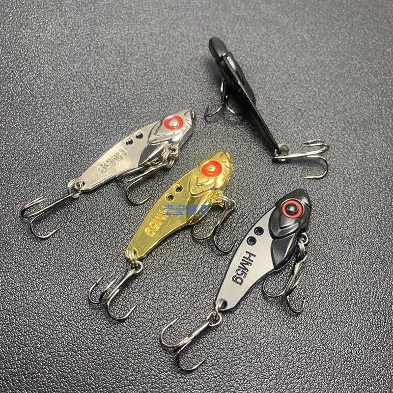 5只薄背金属黑色VIB路亚饵套装铁板饵亮片淡水海钓鲈鱼翘嘴假饵 - 图2