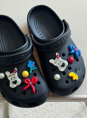 假日秋千crocs卡扣配件洞洞鞋鞋花网红可爱气球小狗diy女生配饰
