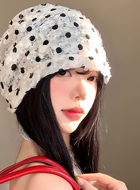 帽子女款春夏包头帽大头围显脸小