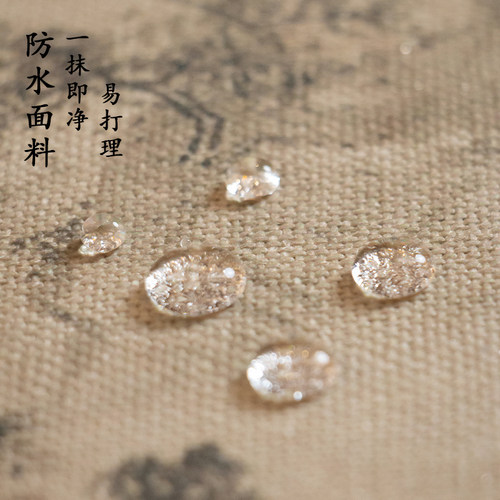爱奇葩iqipa 溪山清远茶席禅意桌旗茶桌垫布防水桌布长条高端茶旗 - 图3