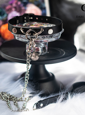 【DTL】小众真皮项圈体育生男m定制牛皮chocker牵引通讯录puppy