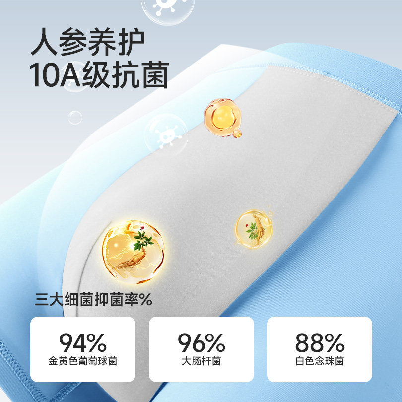 南极人冰丝男士内裤男生四角平角短裤头抗菌男款2025新款夏季薄款,淘宝优惠券,粉丝福利购,淘宝优惠卷