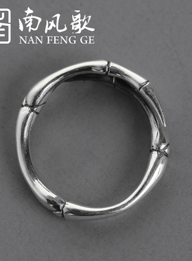 原创设计《爪牙》戒指s925银孤独文艺男女单身野兽系列开口戒指