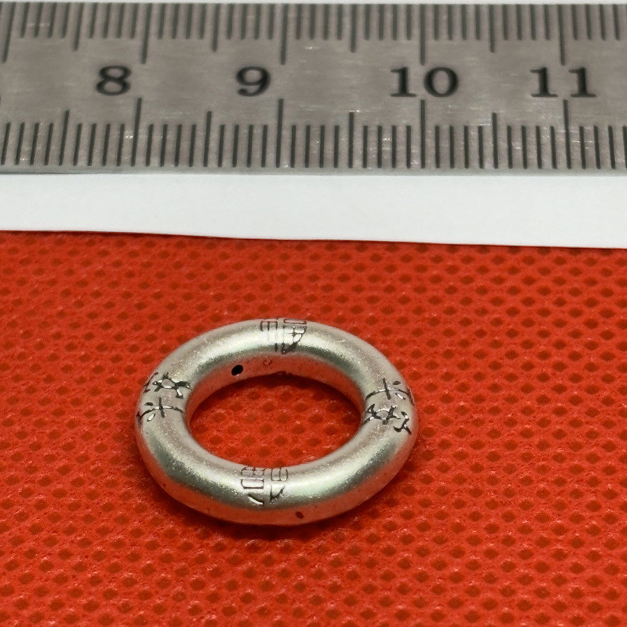 【DIY手串配件】999足银纯银福字平安扣编手链项链吊坠素银圆环,淘宝优惠券,粉丝福利购,淘宝优惠卷