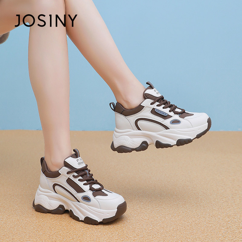 卓诗尼2025秋冬新款厚底运动鞋女加绒时尚舒适老爹鞋女百搭休闲鞋,淘宝优惠券,粉丝福利购,淘宝优惠卷