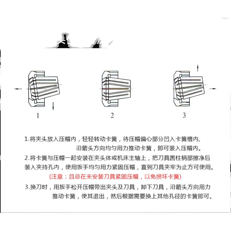 高精BT刀柄延长杆螺帽ER11A型ER16M型ER20ER25UM螺母刀柄夹头压帽