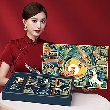 冰皮月饼礼盒炫彩礼盒4饼4味136g[4元优惠券]-寻折猪