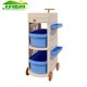 Household floor-standing multi-layer storage shelf plastic drawer narrow-slit trolley multi-functional artifact bookshelf storage cabinet