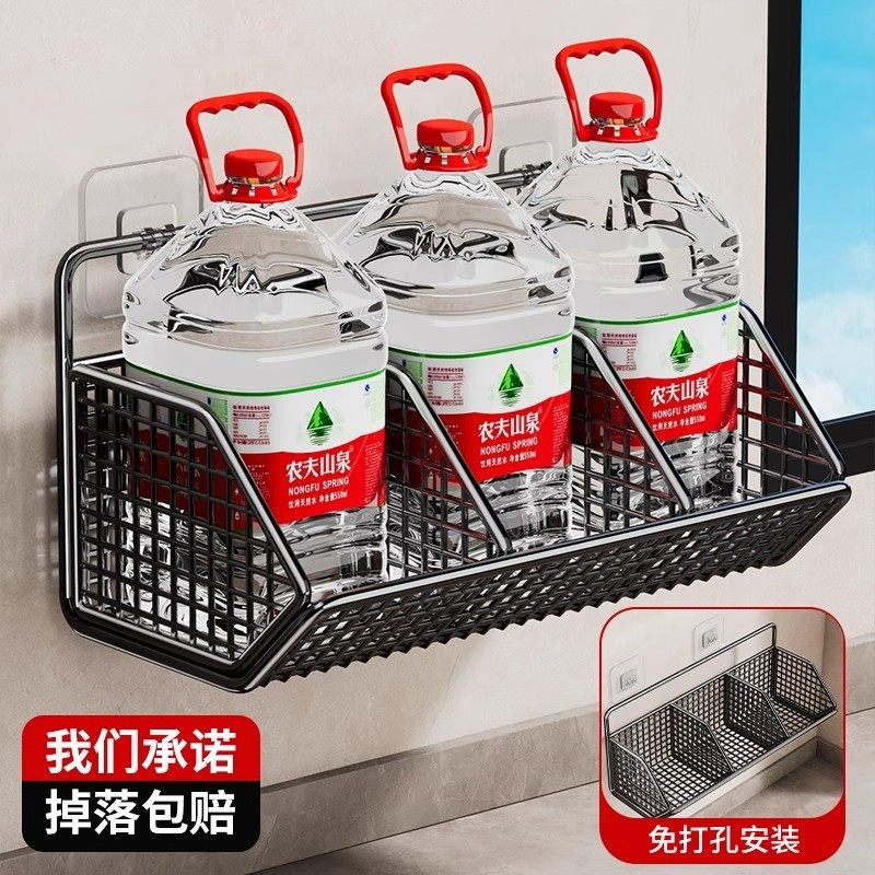 葱姜蒜收纳盒筐家用厨房壁挂置物篮放生姜大蒜高透盒子食物脸盆架,淘宝优惠券,粉丝福利购,淘宝优惠卷