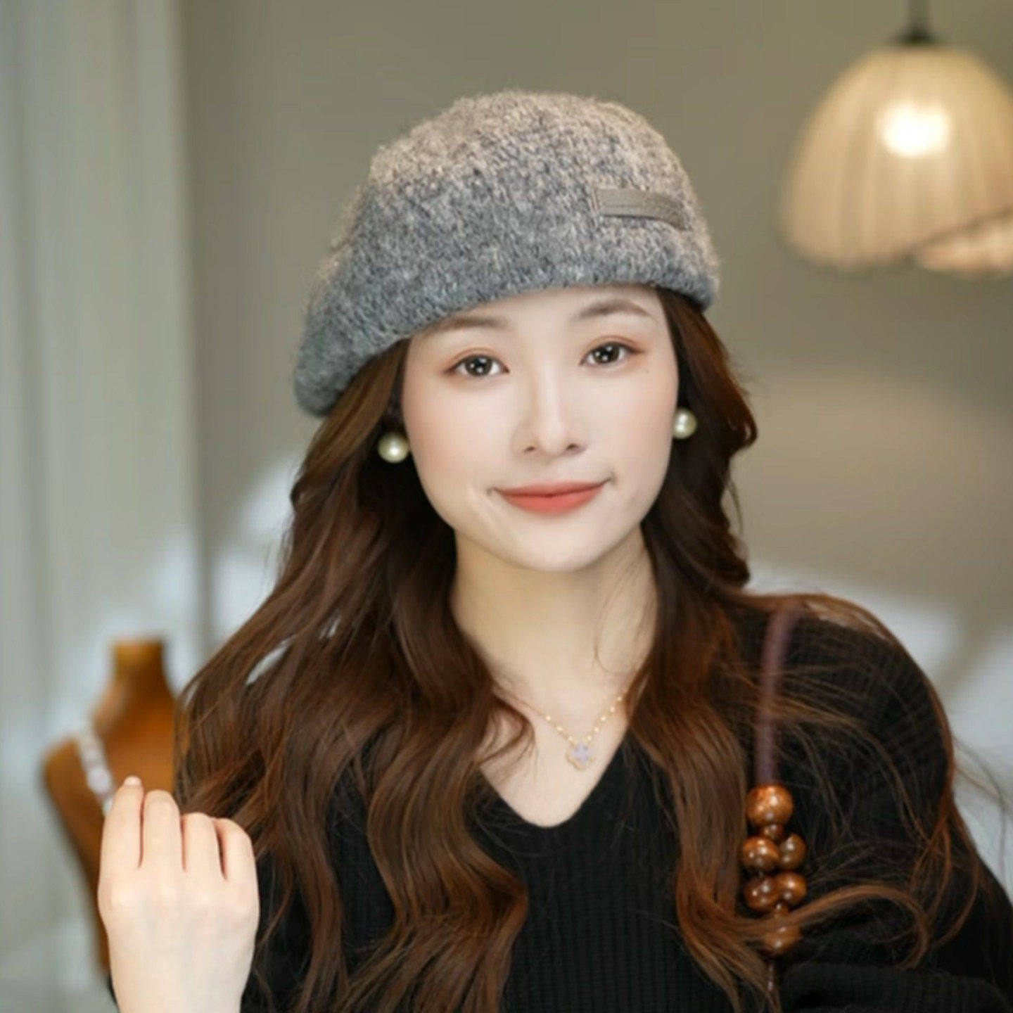 复古冰岛反戴文艺贝雷帽女秋冬百搭显脸小前进帽减龄画家帽鸭舌帽,淘宝优惠券,粉丝福利购,淘宝优惠卷