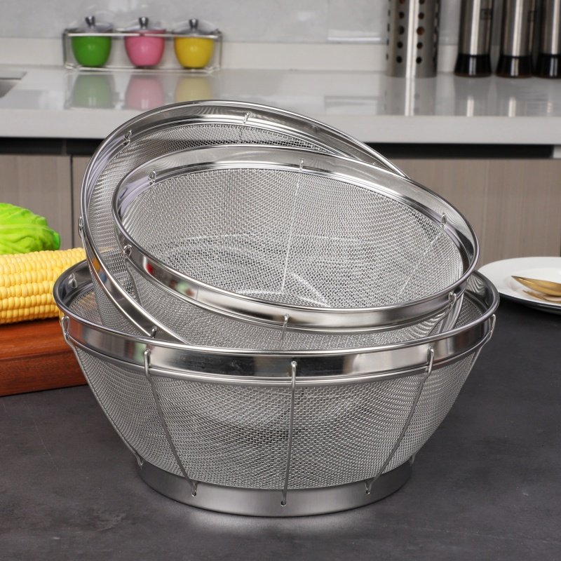 304不锈钢沥水篮加筋圆网篮加固洗米盆洗菜漏盆高边网盆过滤网筐,淘宝优惠券,粉丝福利购,淘宝优惠卷