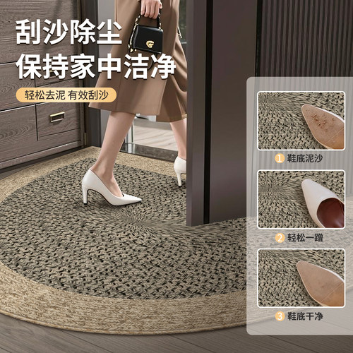 半圆地垫入户门垫进门2026新款室内大门口脚垫门厅玄关地毯室外 - 图0
