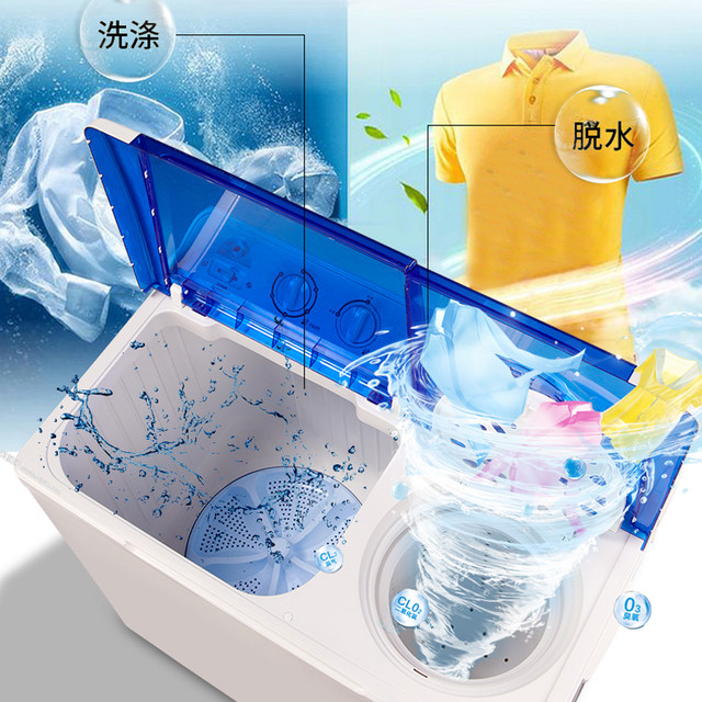 Yangzi semi-automatic dormitory rental double barrel washing machine