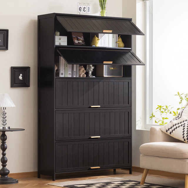 Multi-layer combination dustproof storage cabinet bookcase