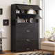 Multi-layer combination dustproof storage cabinet bookcase