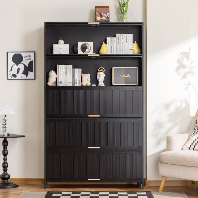 Multi-layer combination dustproof storage cabinet bookcase