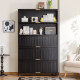 Multi-layer combination dustproof storage cabinet bookcase