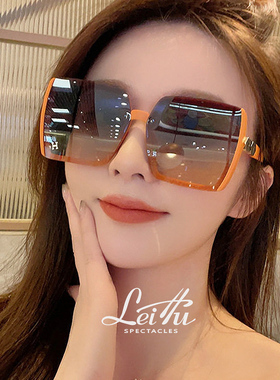大框墨镜女2026新款高级感防紫外线太阳镜方框大脸显瘦显脸小开车