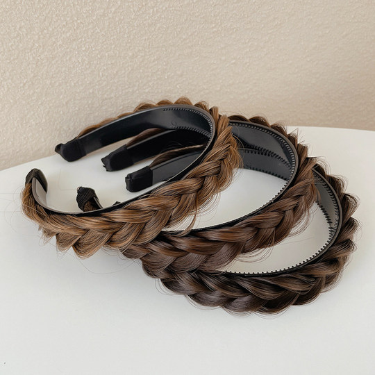 парик с косой из рыбьей кости, повязка на голову, встроенная коса