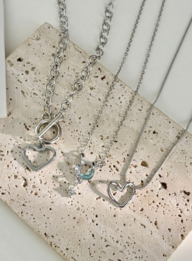 项链女款轻奢小众星月锁骨链