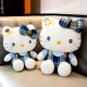 HelloKitty Doll Dark Blue Checkered Doll KT Cat