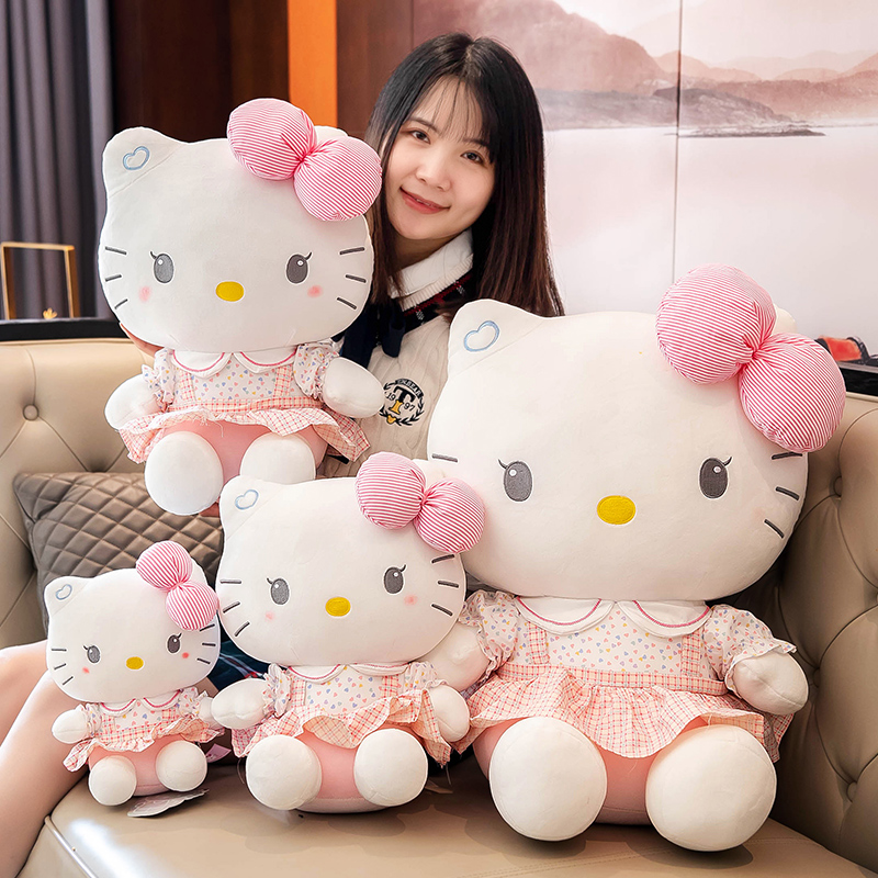 HelloKitty公仔可爱凯蒂猫KT猫咪玩偶布娃娃毛绒玩具儿童女生礼物 - 图3