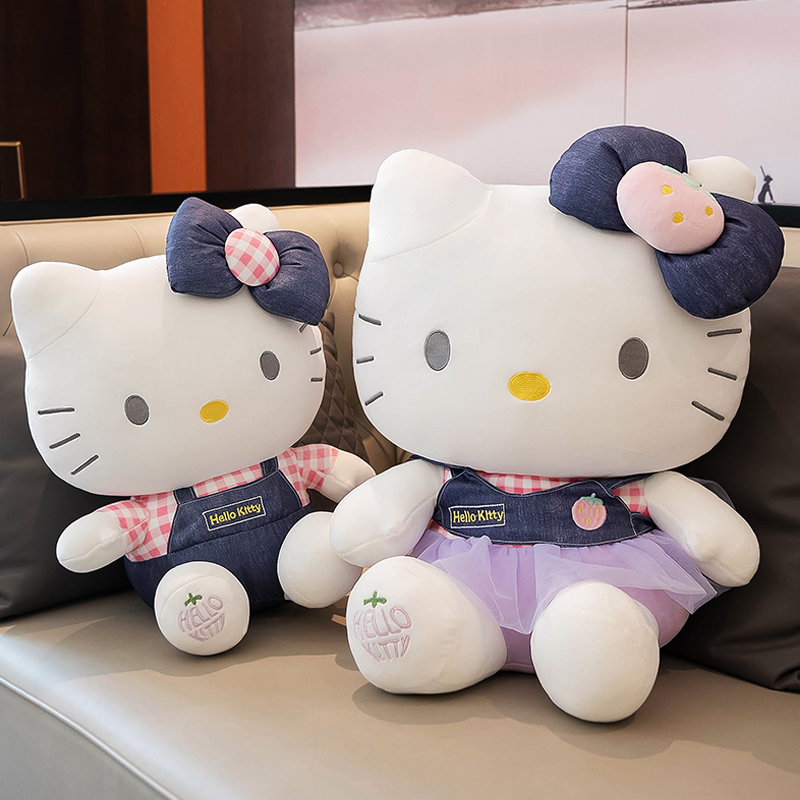 hellokitty公仔情侣凯蒂猫玩偶毛绒玩具哈喽kt布娃娃生日礼物女孩 - 图3