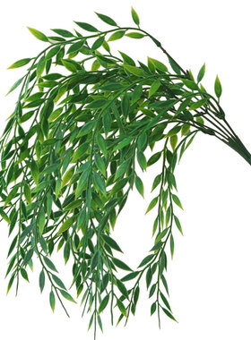 单支绿叶仿真小花束塑料花植物