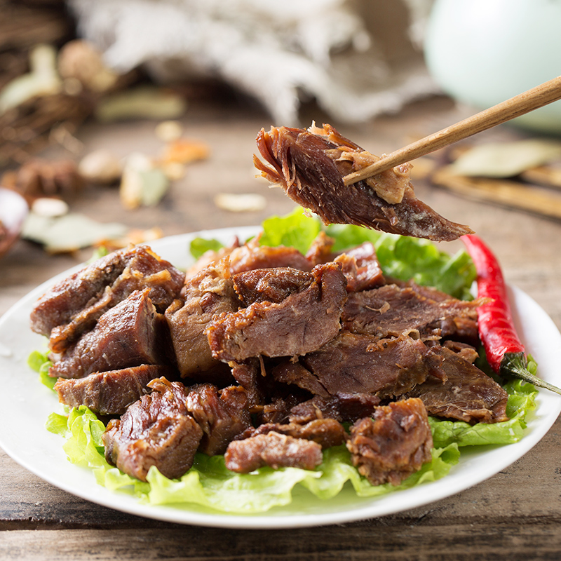 月盛斋 五香烧羊肉200g 特色羊肉传承经典真空包装熟食清真老字号 - 图1