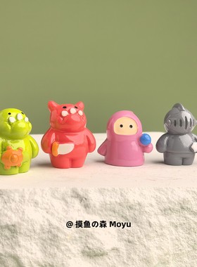 摸鱼了！士兵保护可爱公主解压情绪治愈屏幕显示器小摆件上班装饰