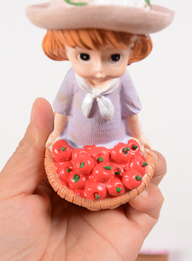 树脂工艺精致田园风娃娃摆件太爱