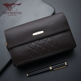 Septwolves, мужской длинный бумажник, кожаная хваталка для отдыха, сумка с петлей на руку, маленькая сумка клатч, из натуральной кожи, коллекция 2022