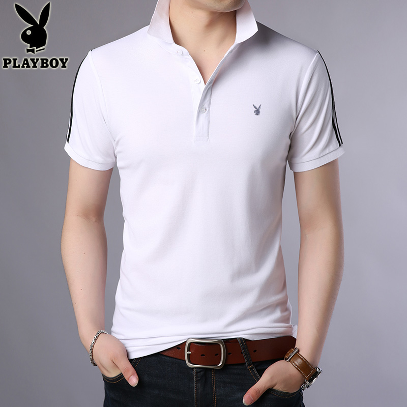 衫衣服潮 polo 夏季新款纯棉休闲半袖男装 2019 恤男士 T 花花公子短袖 衫衣服潮 polo 夏季新款纯棉休闲半袖男装 2019 恤男士 T 花花公子短袖