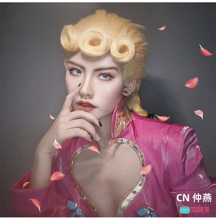 JOJO的奇妙冒险黄金之风乔鲁诺乔巴拿cos服茸茸cosplay服假发-图0