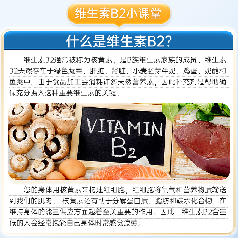 Nutricost美国进口维生素b2大剂量正品核黄素维VB2成人口角400mg-图0