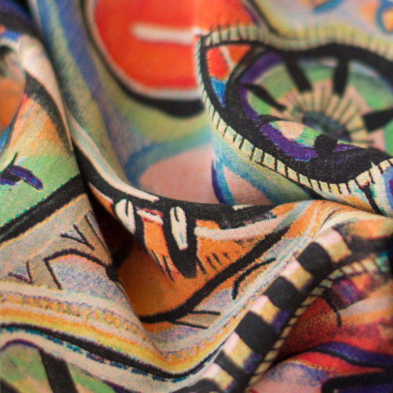 妈妈夏天2020新款中老年棉绸连衣裙 绒锦晟中老年女装