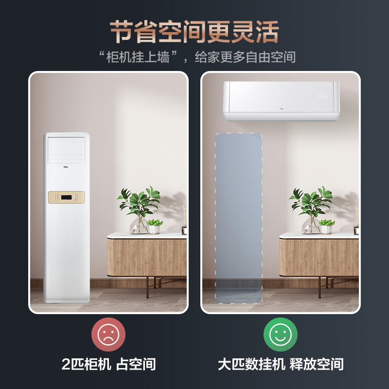 tcl大2匹新三级能效壁挂式空调 TCL集团空调