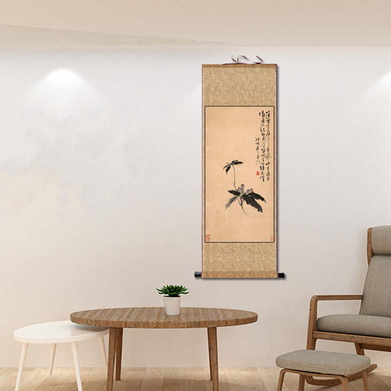 宋代名家字画仿古卷轴画酒店送礼丝绸卷轴挂画书房装饰定制中式画 - 图0