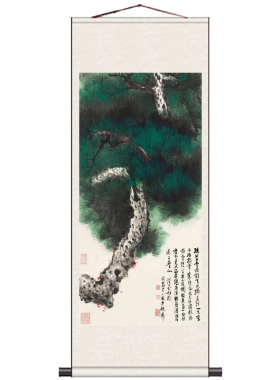 招财花鸟装饰挂画国画书房玄关