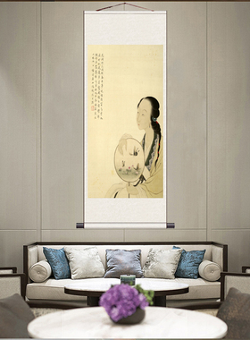 名家字画山水人物画茶楼装饰水墨画已表卷轴画风水挂画冯超然字画