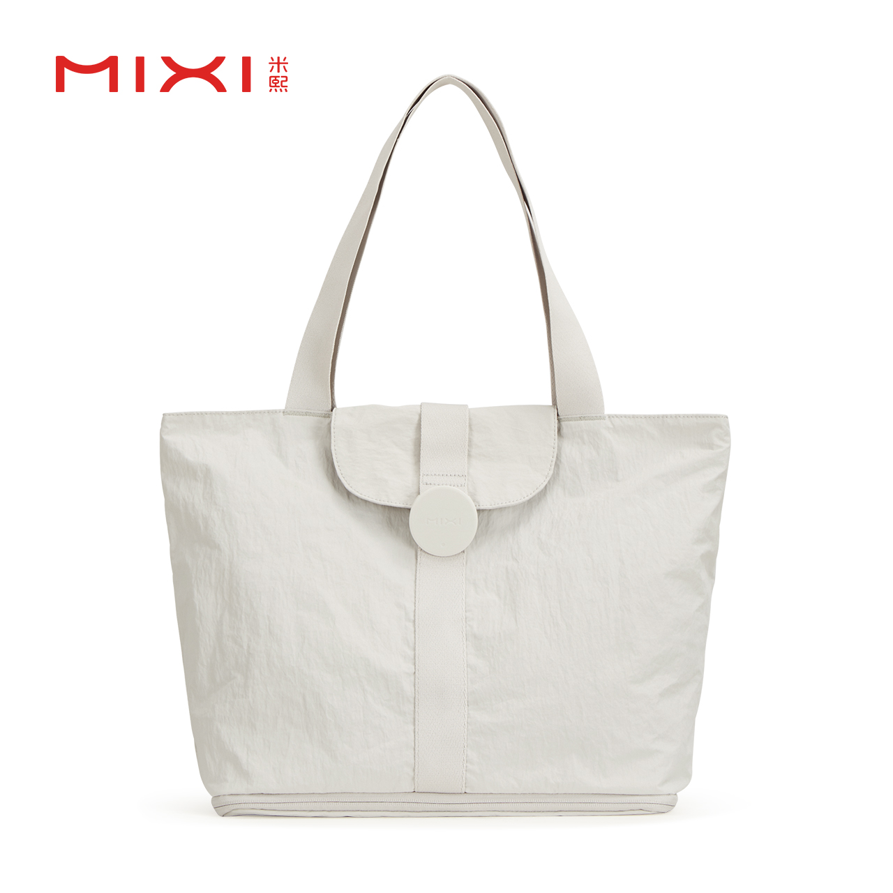 米熙2024新款时尚单肩包多功能轻便背包斜挎大容量托特包女双肩包